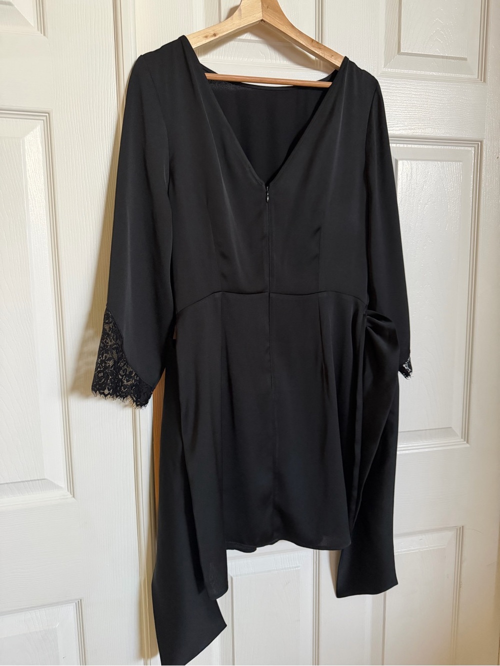Zara Black Lace Cuff Mini Dress - Picture 7 of 7
